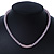 Light Pink Mountain Crystal and Swarovski Elements Choker Necklace - 36cm Length (5cm extension) - view 2