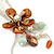 Chunky Multistrand Shell Floral Tassel Necklace (Light Cream, Light Brown, White) - 46cm Length/ 4cm Extension - view 3
