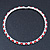Silver Plated Clear/ Red Austrian Flex Choker Necklace - view 7
