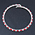 Silver Plated Clear/ Red Austrian Flex Choker Necklace - view 4