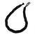 Chunky Black Glass, Acrylic Bead Choker Necklace - 38cm Length/ 2cm Extension - view 3
