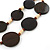 Wood Round Bead, Layered Necklace (Brown/ Cream)  - 74cm Length - view 3