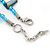 Light Blue Shell Nugget & Small Glass Bead Necklace In Silver Tone - 42cm Length/ 4cm Extension - view 4