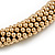 Chunky Mesh Choker Necklace In Gold Plating - 38cm Length/ 4cm Extension - view 4