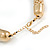 Chunky Mesh Choker Necklace In Gold Plating - 38cm Length/ 4cm Extension - view 5