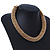 Chunky Mesh Choker Necklace In Gold Plating - 38cm Length/ 4cm Extension - view 7