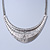 Ethnic Etched Bib Style Necklace In Silver Tone - 38cm Length/ 8cm Extension - view 4