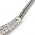 Ethnic Etched Bib Style Necklace In Silver Tone - 38cm Length/ 8cm Extension - view 9