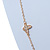 Long Crystal Butterfly & Flower Necklace In Gold Plating - 124cm Length/ 6cm Extension - view 11