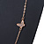 Long Crystal Butterfly & Flower Necklace In Gold Plating - 124cm Length/ 6cm Extension - view 7