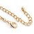 Long Hammered Coin & Circle Necklace In Gold Plating - 100cm Length/ 8cm Extension - view 5