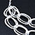 Chunky Hammered Link, Layered Necklace In Light Silver Tone - 42cm Length/ 7cm Extension - view 10