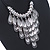 Ethnic Metal 'Leaf' Bib Style Necklace With Black Leather Cord In Antique Silver Tone - 38cm Length/ 5cm Extension - view 7