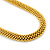 Statement Chunky Mesh Necklace In Gold Plating - 42cm Length/ 4cm Extension - view 9