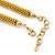 Statement Chunky Mesh Necklace In Gold Plating - 42cm Length/ 4cm Extension - view 11