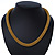 Statement Chunky Mesh Necklace In Gold Plating - 42cm Length/ 4cm Extension - view 5
