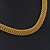 Statement Chunky Mesh Necklace In Gold Plating - 42cm Length/ 4cm Extension - view 4