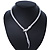 Silver Tone 'Snake' Necklace - 43cm Length - view 3