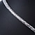 Silver Tone 'Snake' Necklace - 43cm Length - view 13