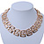 Statement Polished Open Square Link Necklace In Gold Plating - 46cm Length