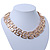 Statement Polished Open Square Link Necklace In Gold Plating - 46cm Length - view 9