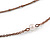 3 Strand, Layered Bead Necklace In Bronze Tone - 40cm L/ 6cm Ext - view 3
