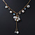 Gold Tone Freshwater Pearl & Glass Bead Necklace - 38cm L/ 4cm Ext - view 3