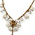 Gold Tone Freshwater Pearl & Glass Bead Necklace - 38cm L/ 4cm Ext - view 5