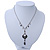 Marcasite Crystal, Beaded Pendant With 42cm L/ 6cm Ext Pewter Tone Chain - view 4
