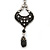 Marcasite Crystal, Beaded Pendant With 42cm L/ 6cm Ext Pewter Tone Chain - view 3