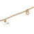 Long Delicate Chain with Pearl, Crystal Bead Charm In Gold Tone Necklace - 78cm L/ 8cm Ext - view 5