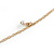 Long Delicate Chain with Pearl, Crystal Bead Charm In Gold Tone Necklace - 78cm L/ 8cm Ext - view 6
