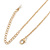 Long Delicate Chain with Pearl, Crystal Bead Charm In Gold Tone Necklace - 78cm L/ 8cm Ext - view 7