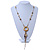 Antique Gold Bead Tassel Pendant With Long Bead Chain - 64cm L/ 5cm Ext - view 4