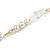 Long Chunky Chain with Oval Link, Pearl Bead Necklace - 124cm L - view 4