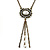 Vintage Inspired Imitation Pearl Square Tassel Pendant With 42cm L/ 4cm Ext Chain In Bronze Tone - view 4