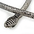Black Tone Swarovski Crystal 'Snake' Magnetic Necklace - 43cm Length - view 6