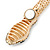 Gold Plated Swarovski Crystal 'Snake' Magnetic Necklace - 43cm Length - view 6