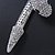 Silver Tone Swarovski Crystal 'Snake' Magnetic Necklace - 43cm Length - view 5