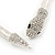 Silver Tone Swarovski Crystal 'Snake' Magnetic Necklace - 43cm Length - view 7