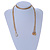 Statement Multistrand Lariat Necklace In Matte Gold Tone - Long - 80cm L - view 2