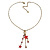 Vintage Inspired Star, Bead, Crystal Tassel Pendant With Gold Tone Chain - 36cm L/ 8cm Ext - view 3