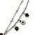 Vintage Inspired Charm, Bead Medallion With 38cm L/ 7cm Ext Double Chains In Pewter Tone - view 4