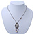 Vintage Inspired Beaded, Crystal Filigree Pendant With 40cm L/ 5cm Ext Silver Tone Chain - view 7