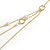 Long Delicate Beaded Layered Necklace In Gold Tone - 106cm L - view 4