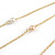Long Delicate Beaded Layered Necklace In Gold Tone - 106cm L - view 5