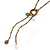 Vintage Inspired Charm, Tassel Necklace In Antique Gold Tone Metal - 80cm L/ 5cm Ext/ 10cm Tassel - view 3