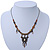 Victorian Style Filigree Bead Heart Pendant On Bronze Tone Flex Metal Cord Necklace - 36cm Length/ 6cm Extension - view 6