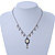 Vintage Inspired Filigree Charm Pendant With 44cm L/ 6cm Ext Pewter Tone Beaded Chain - view 6