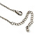 Vintage Inspired Filigree Charm Pendant With 44cm L/ 6cm Ext Pewter Tone Beaded Chain - view 5